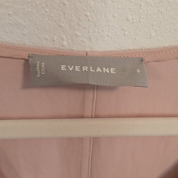Everlane Japanese GoWeave V-Neck Tee in Rose, size 8 - Picture 2 of 5